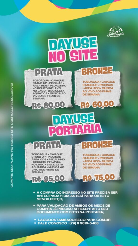 DAY USE - LAGOA DOS TAMBAQUIS